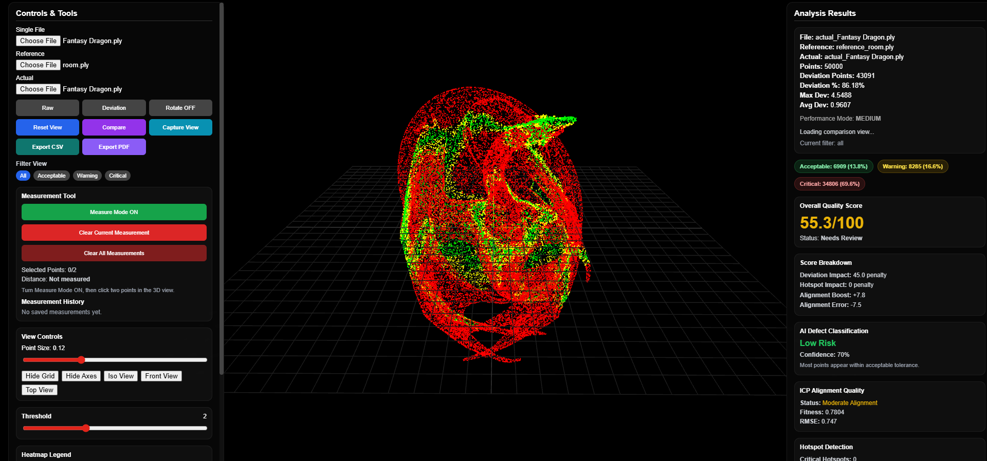 3D Point Cloud QA System